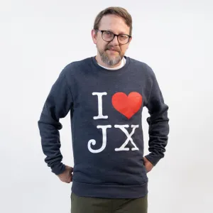 I Heart JX Crew Neck Sweatshirt