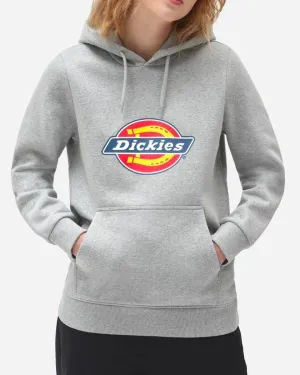 Icon Logo Hoodie W - Grey Melange