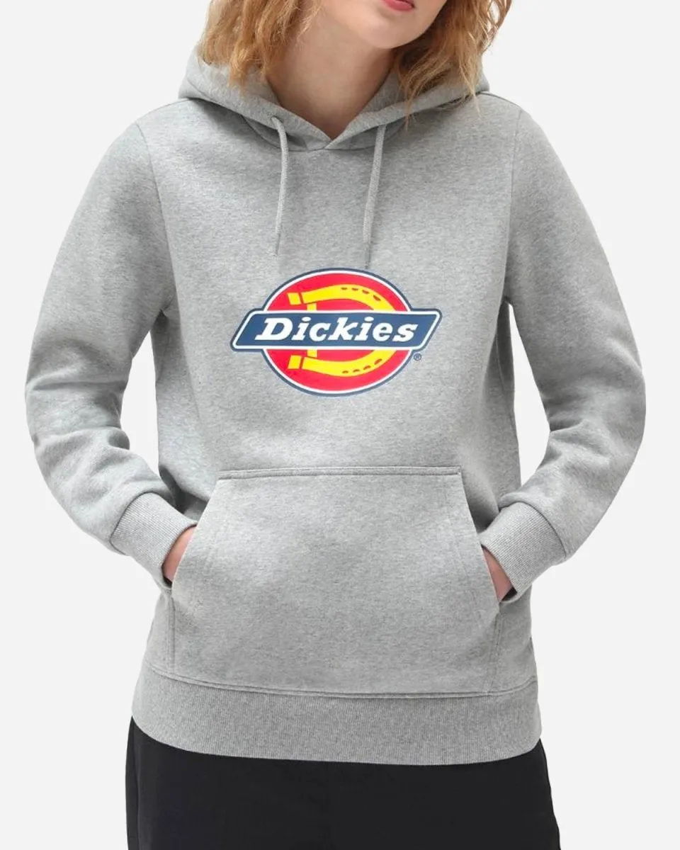 Icon Logo Hoodie W - Grey Melange