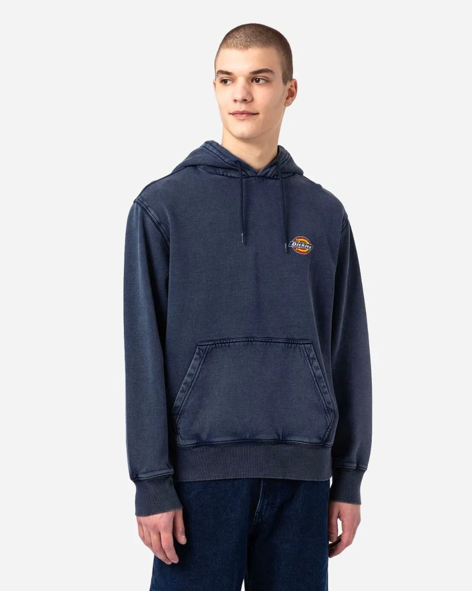 Icon Washed Hoodie - Navy Blue