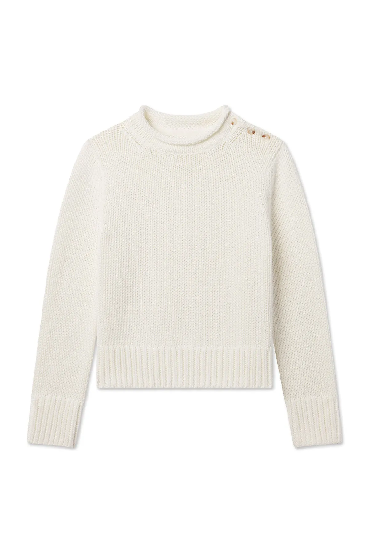 Jane Cotton Sweater in Ivory