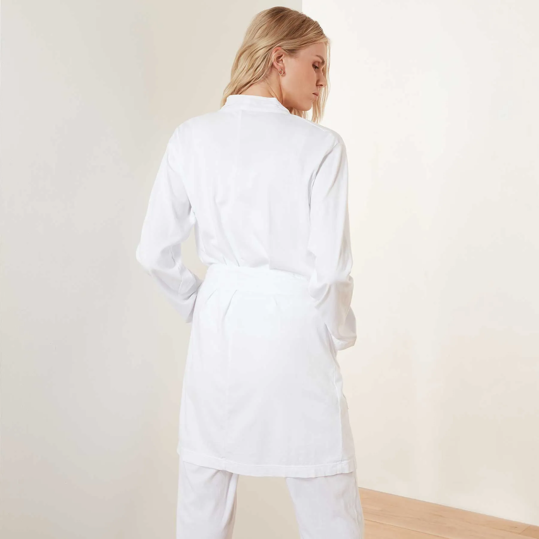 Jersey Robe - White
