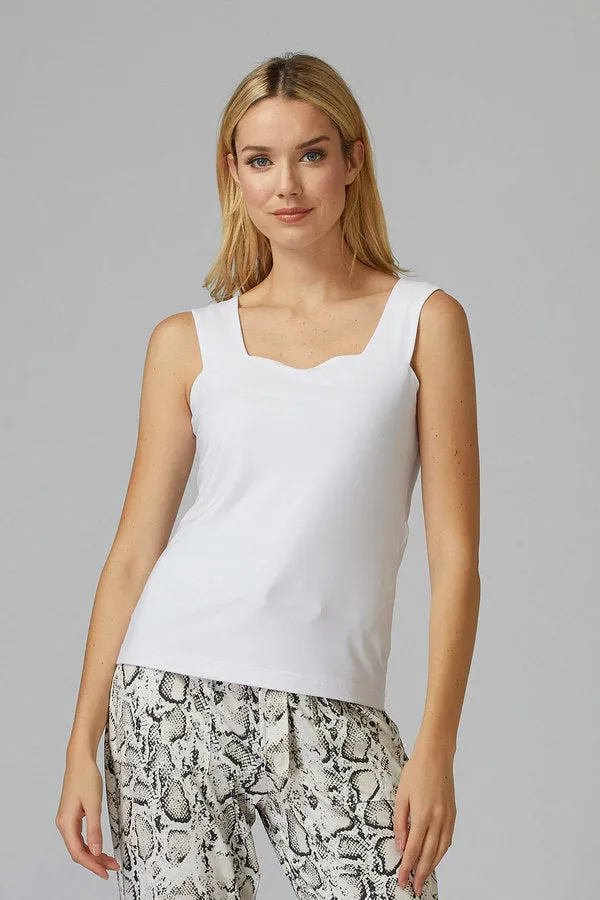 Joseph Ribkoff Sleeveless Square Front Top