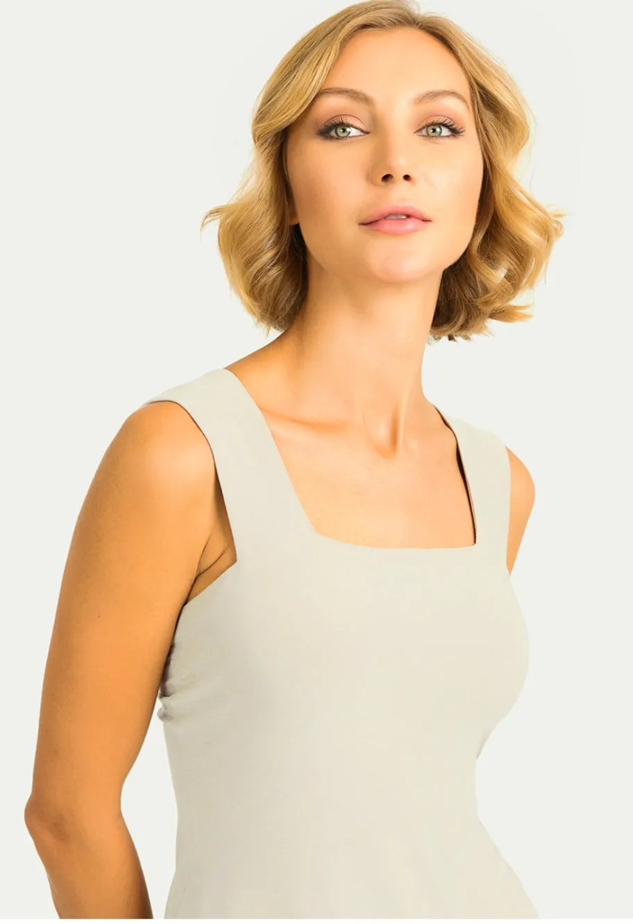 Joseph Ribkoff Sleeveless Square Front Top