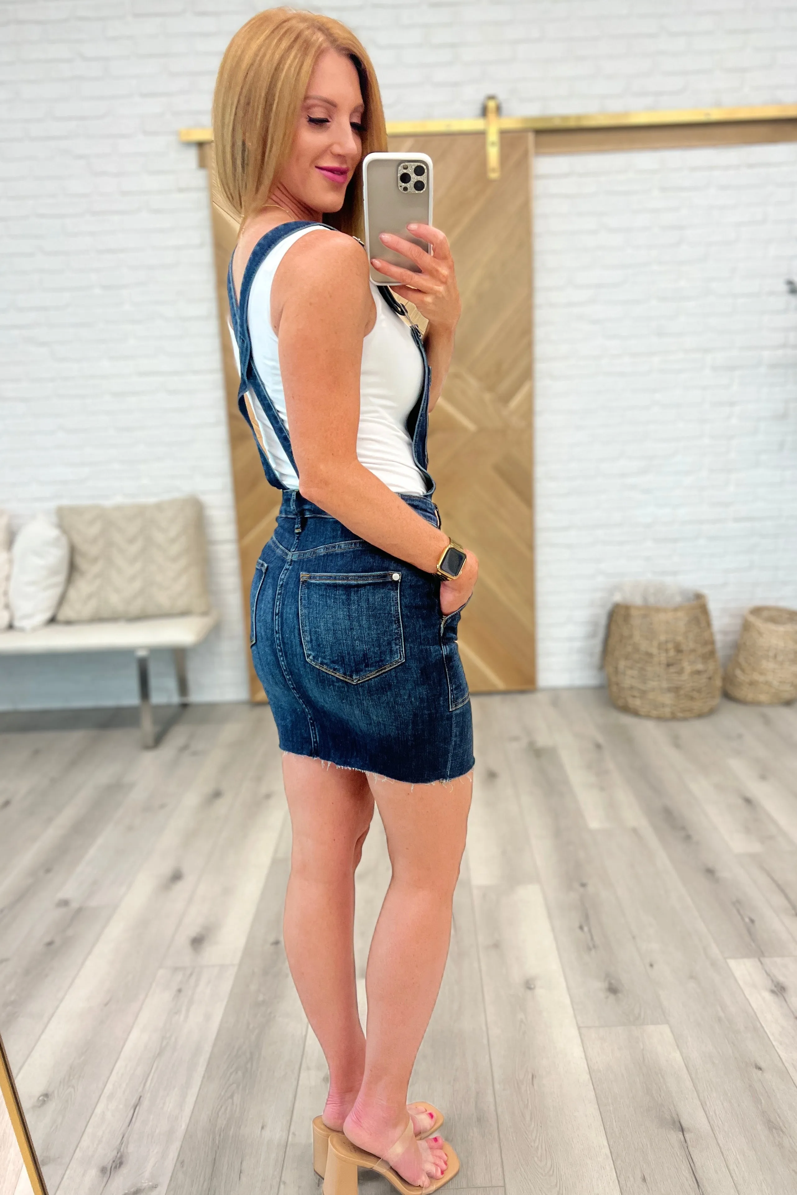 JUDY BLUE Agnes Denim Overall Dress