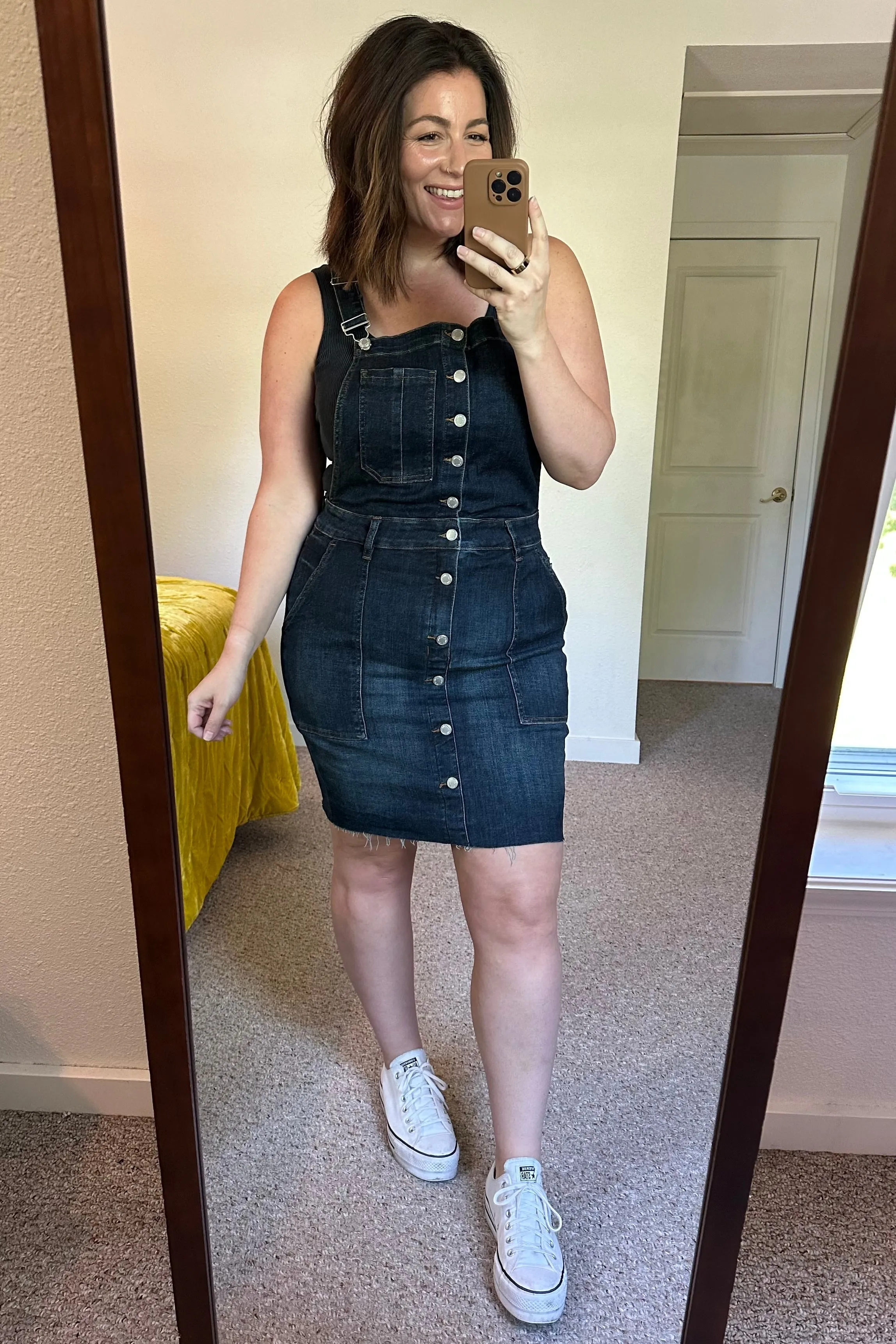 JUDY BLUE Agnes Denim Overall Dress