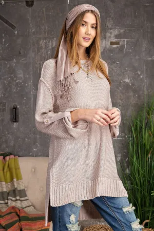 Just Roll With It Knit Sweater