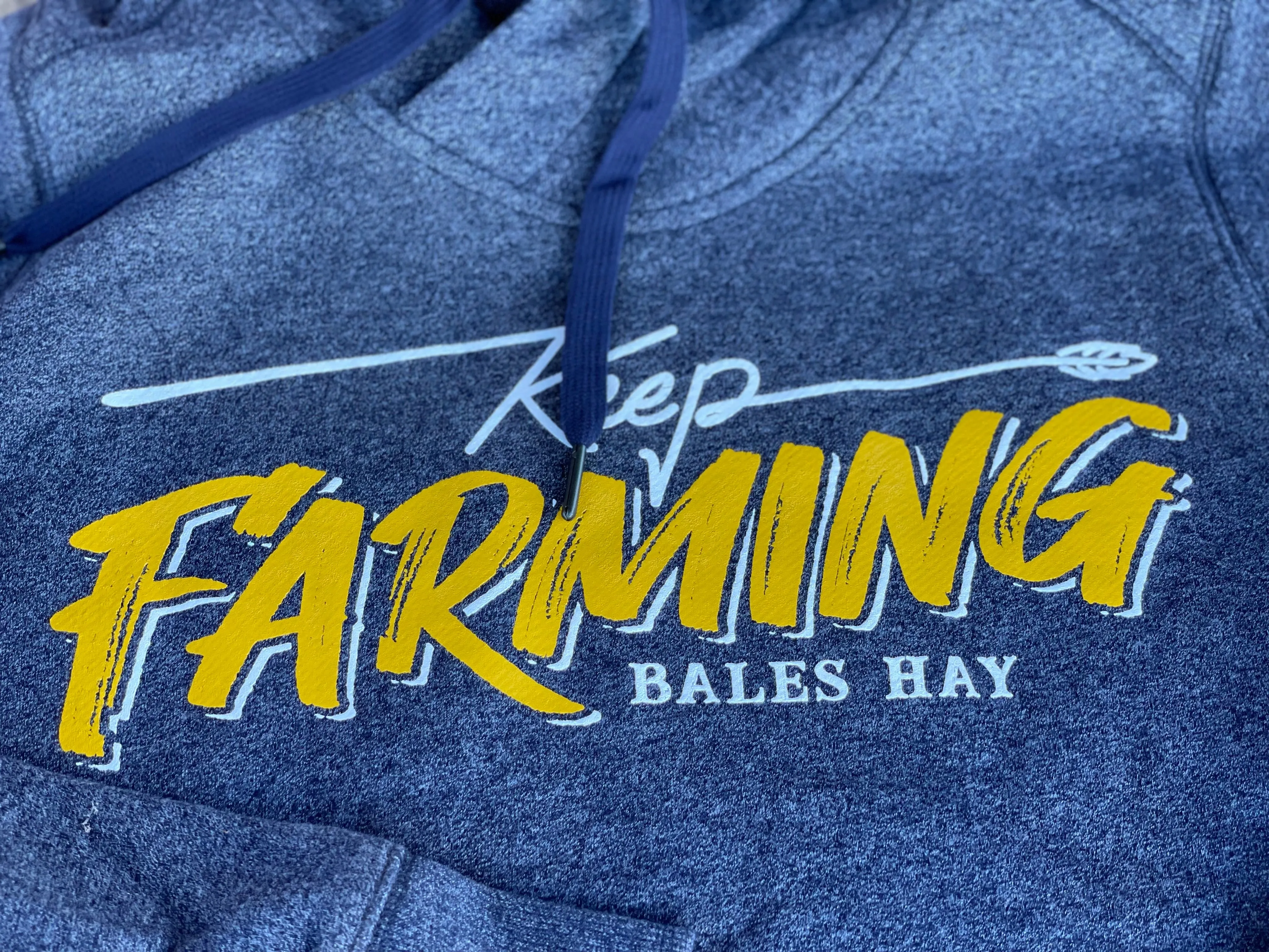 Keep Farming Hoodie - Denim Blue