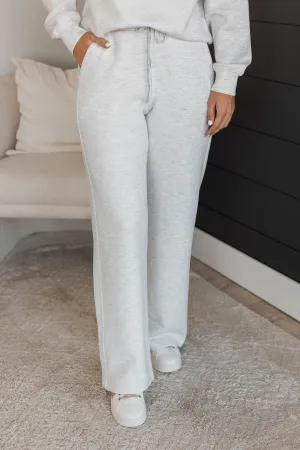 Kick Back & Relax Lounge Pants- Light Heather Grey