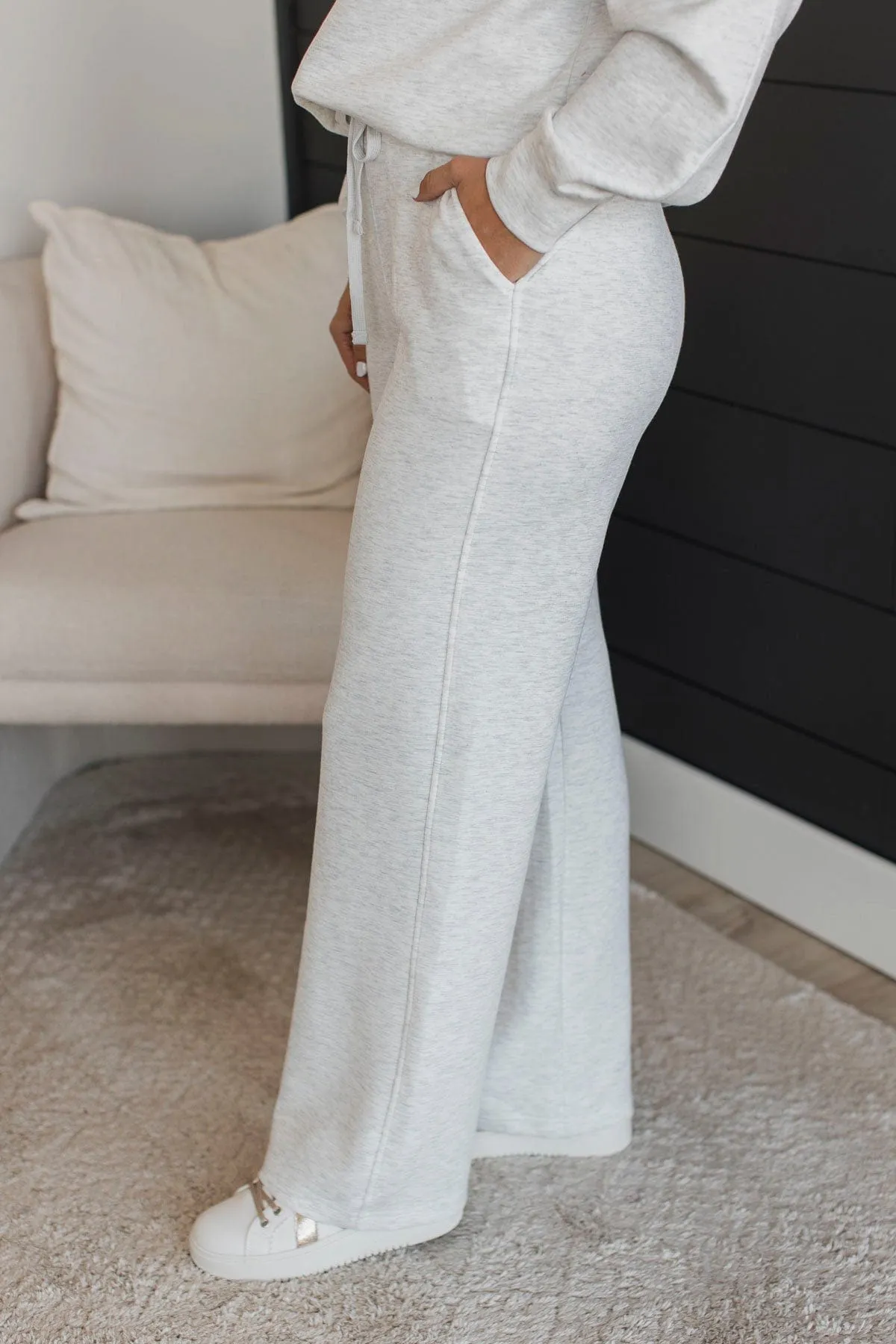 Kick Back & Relax Lounge Pants- Light Heather Grey