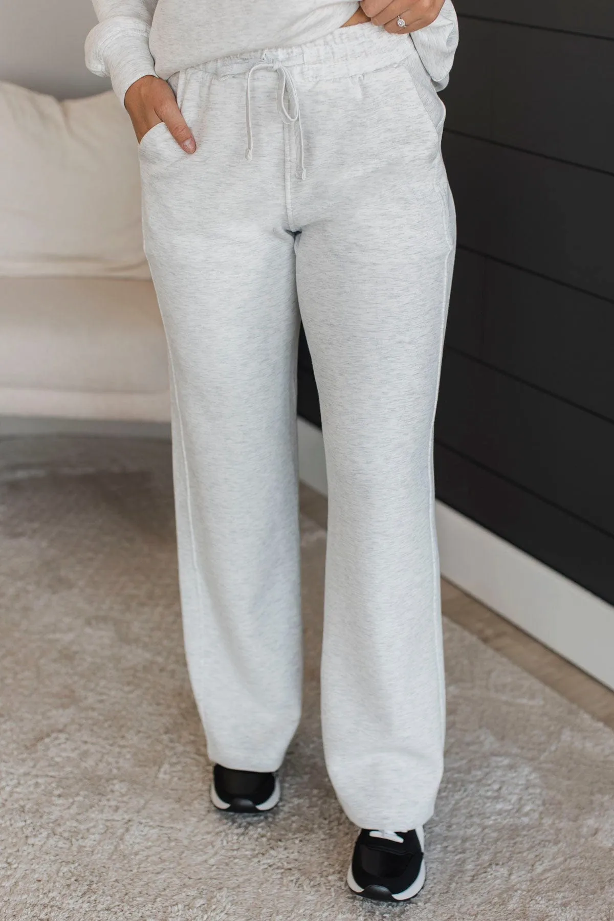 Kick Back & Relax Lounge Pants- Light Heather Grey