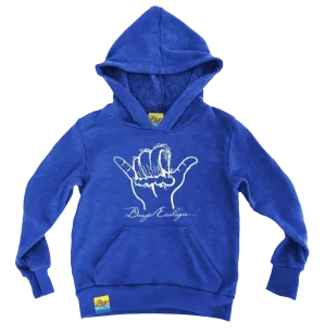 Kid's Cobalt Shaka Wave Eco Hoodie