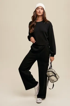 Knit Sweater Top and Pants Athleisure Lounge Set