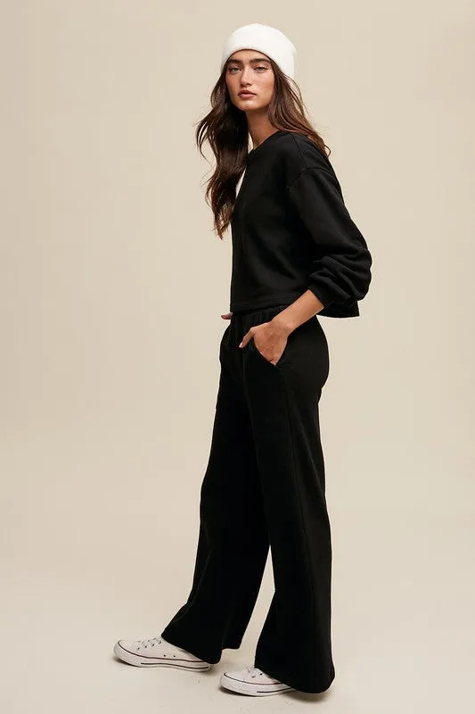 Knit Sweater Top and Pants Athleisure Lounge Set