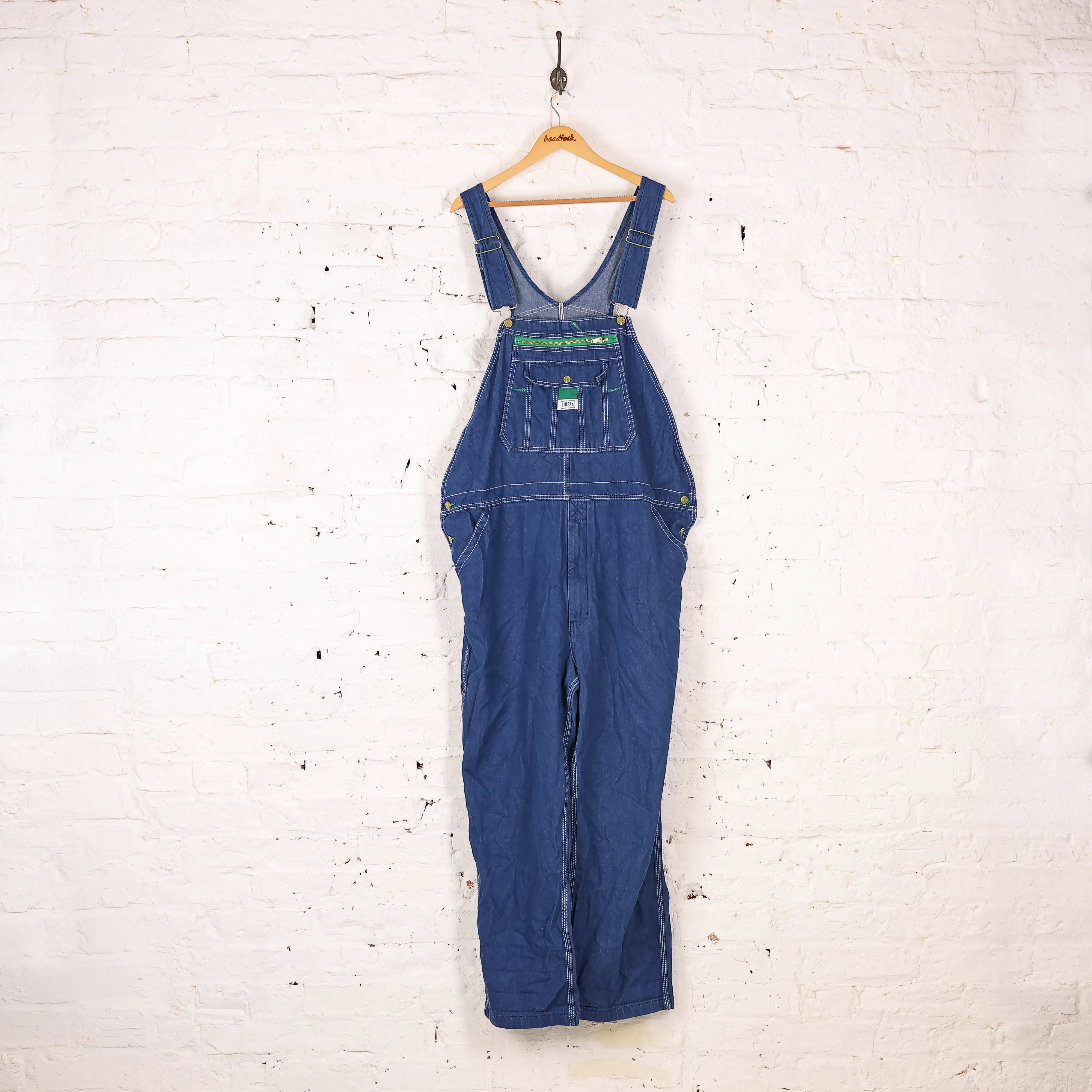 Liberty Overalls Denim Dungarees - Blue - XXL
