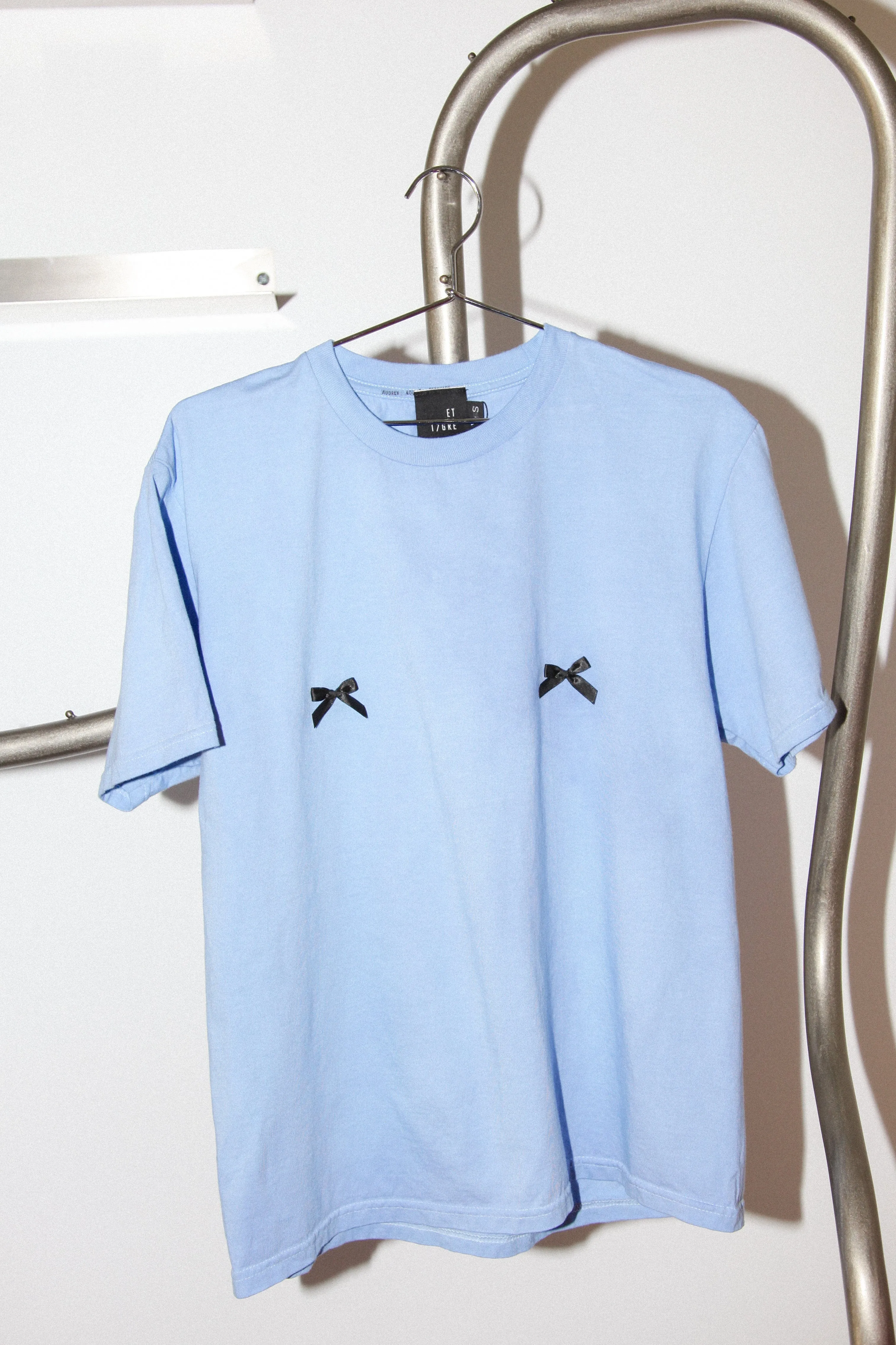 Liv Top with Nipple Bows in Indigo