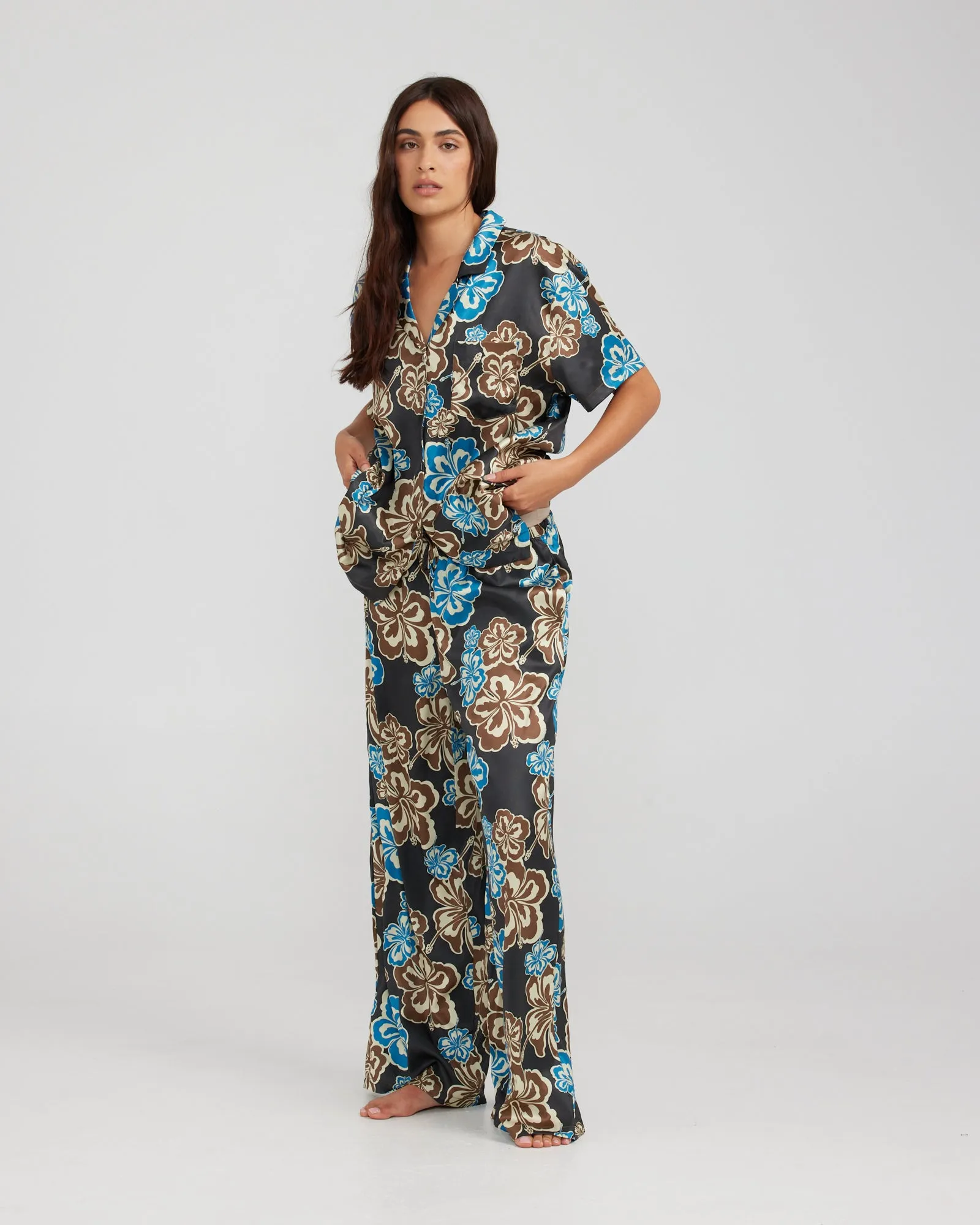 LOLA SHIRT - WINTER HIBISCUS