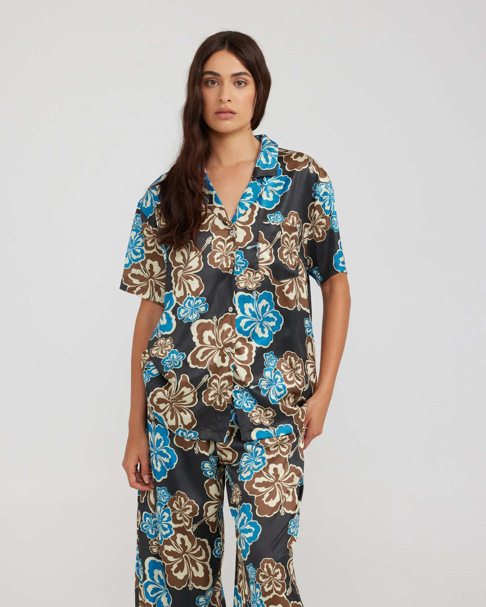 LOLA SHIRT - WINTER HIBISCUS