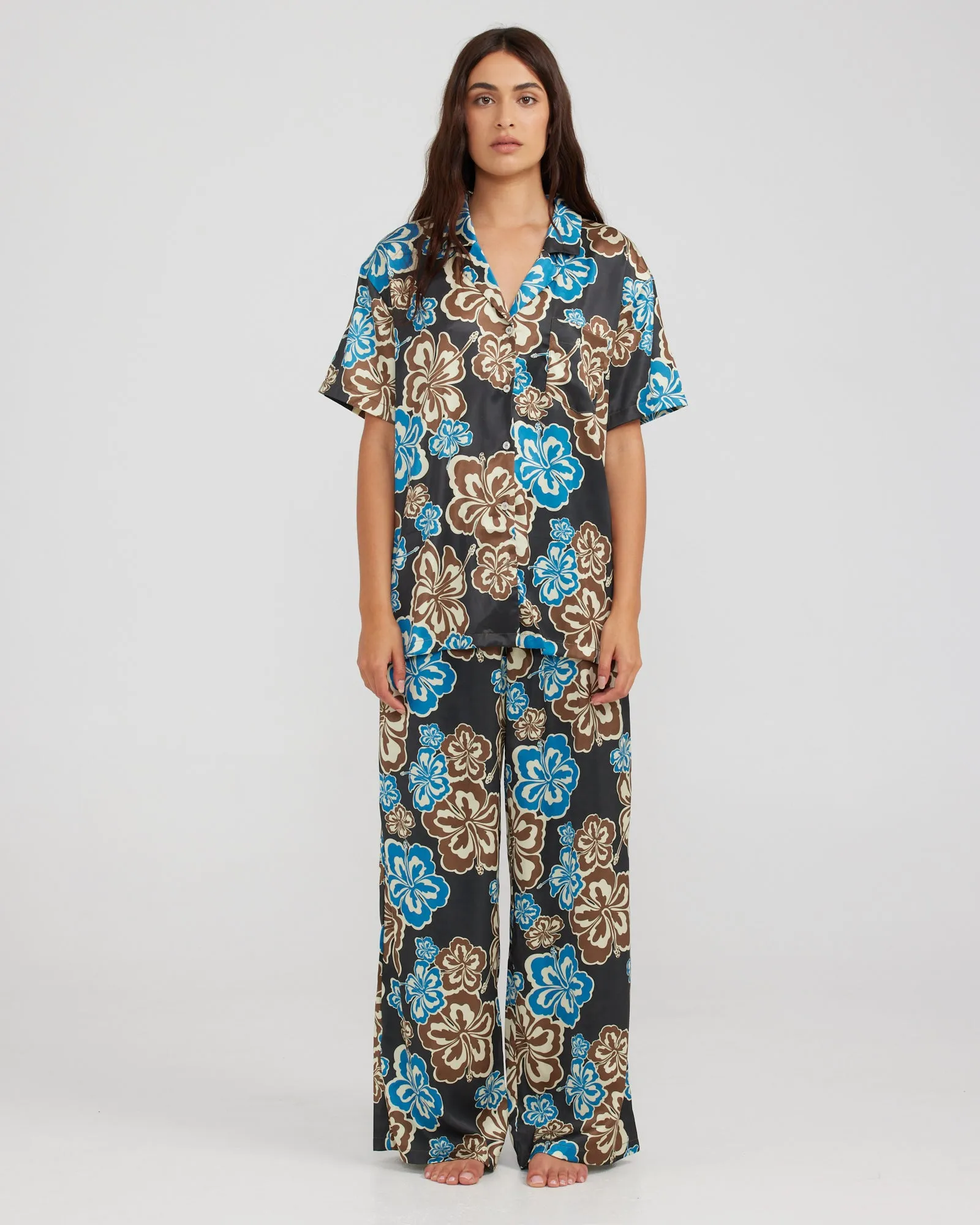LOLA SHIRT - WINTER HIBISCUS