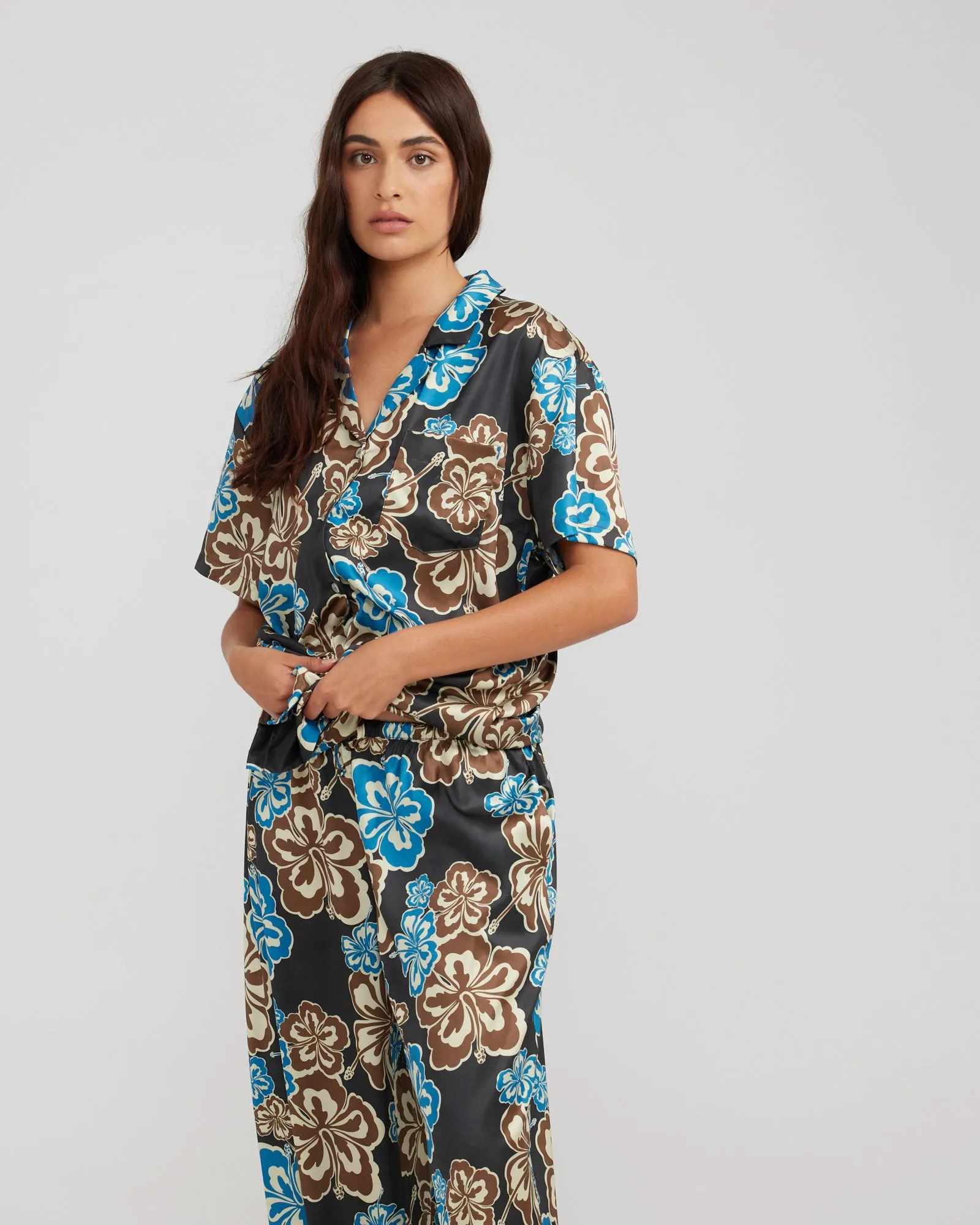 LOLA SHIRT - WINTER HIBISCUS
