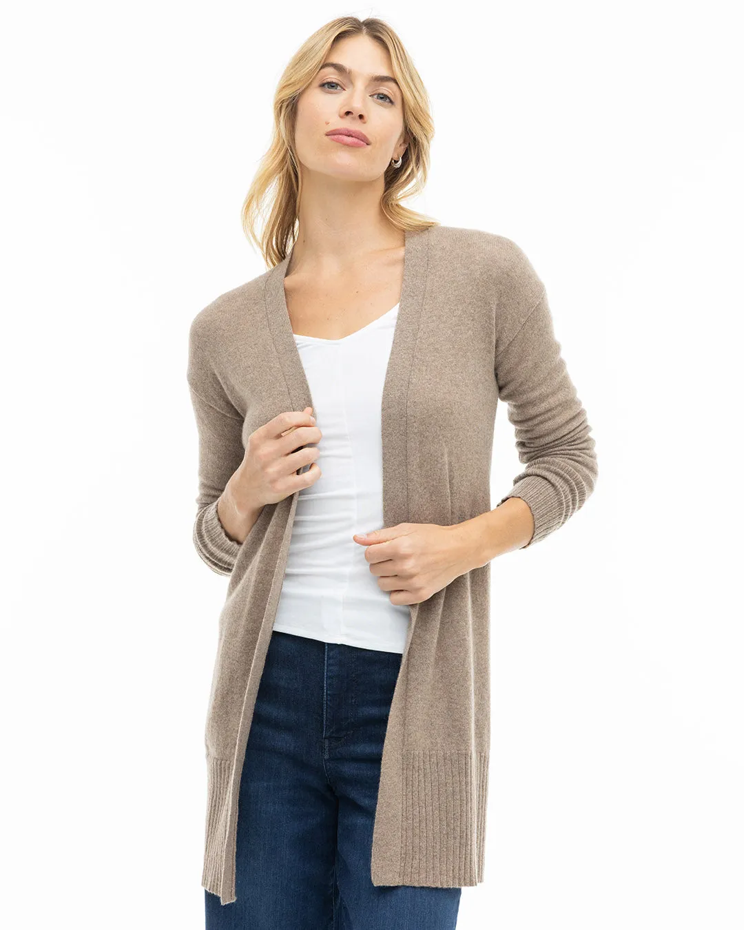 Long Cashmere Cardigan