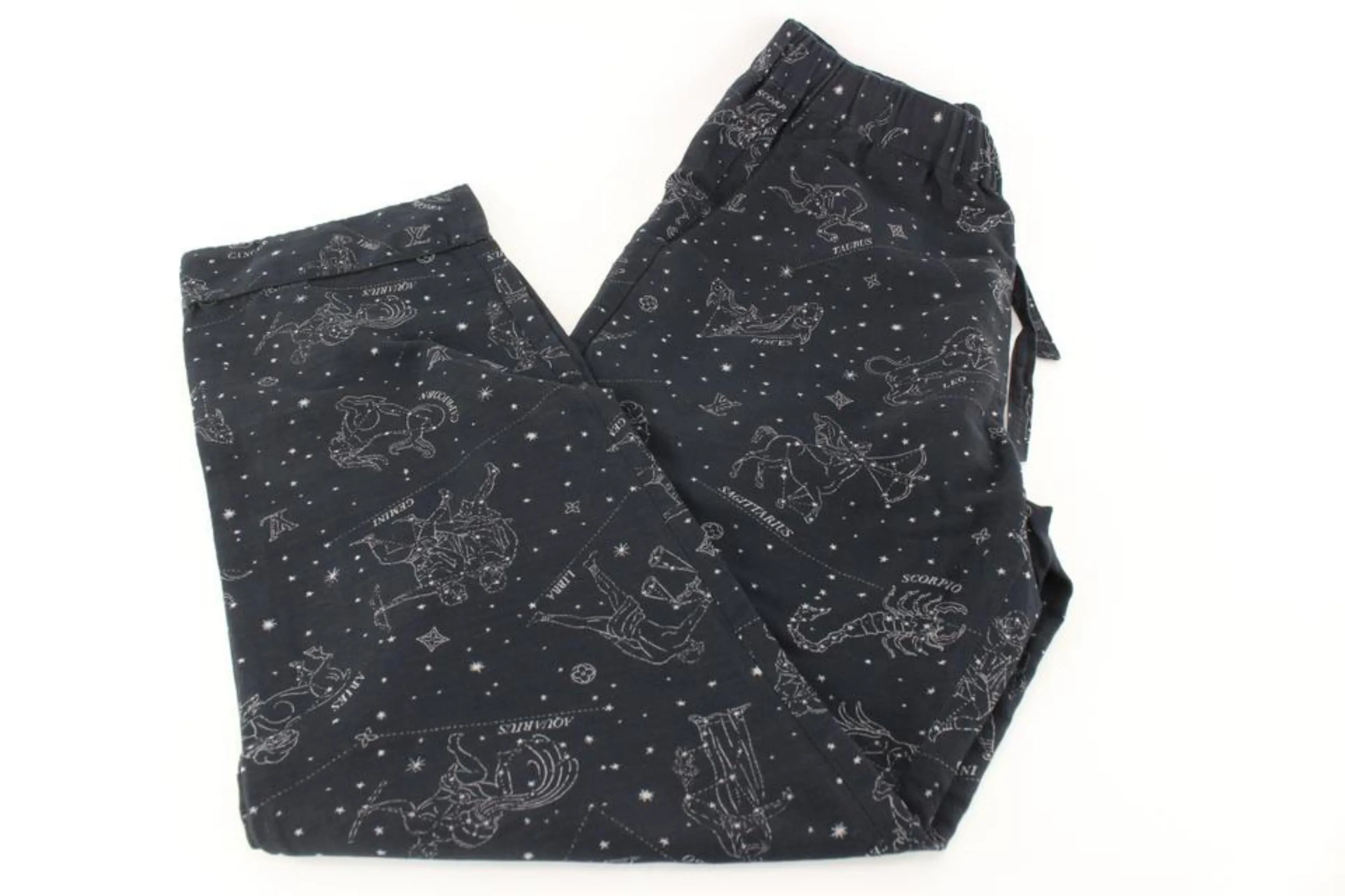 Louis Vuitton Women's 38 Constellation LV Logo Lounge Pants 96lk719s