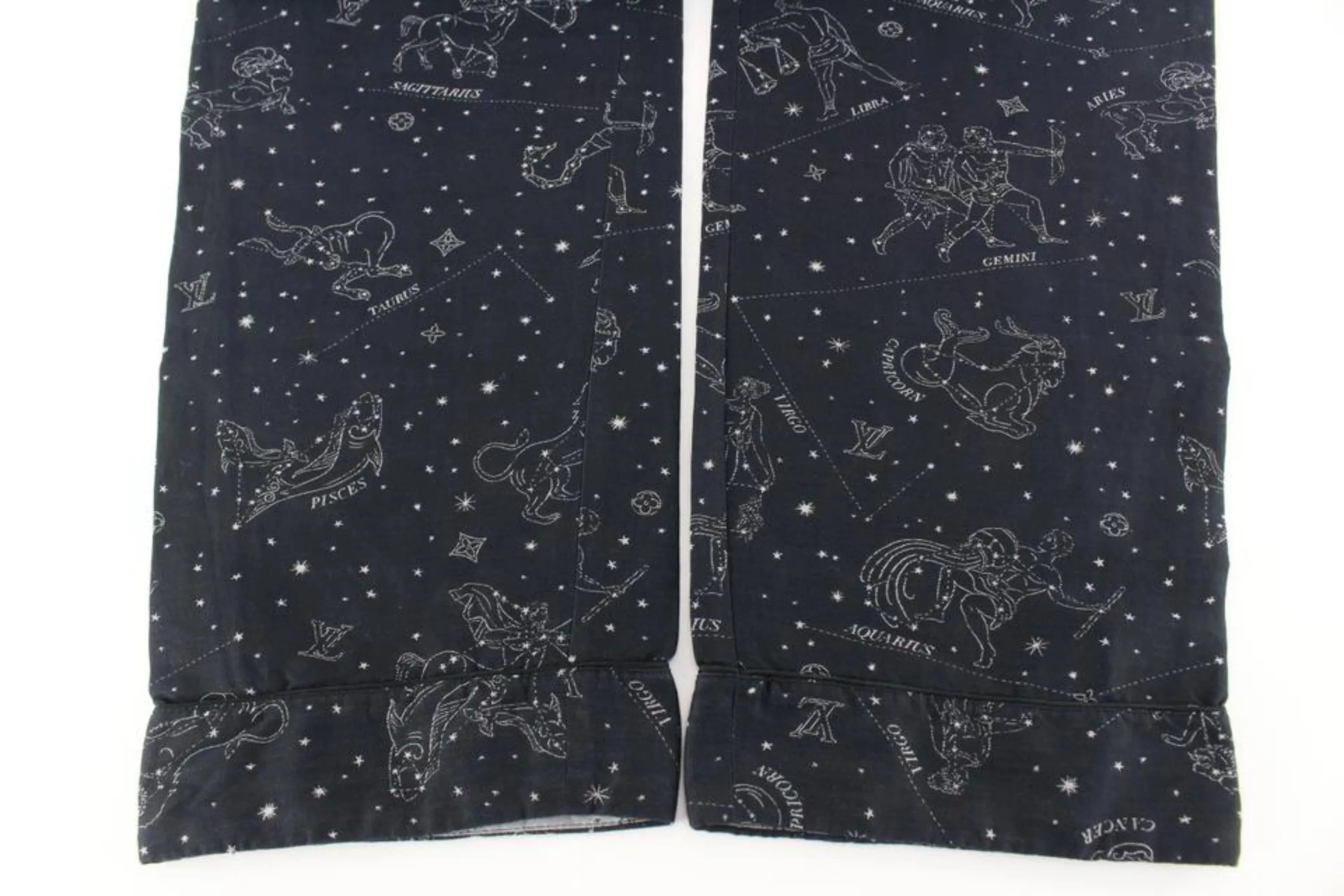 Louis Vuitton Women's 38 Constellation LV Logo Lounge Pants 96lk719s