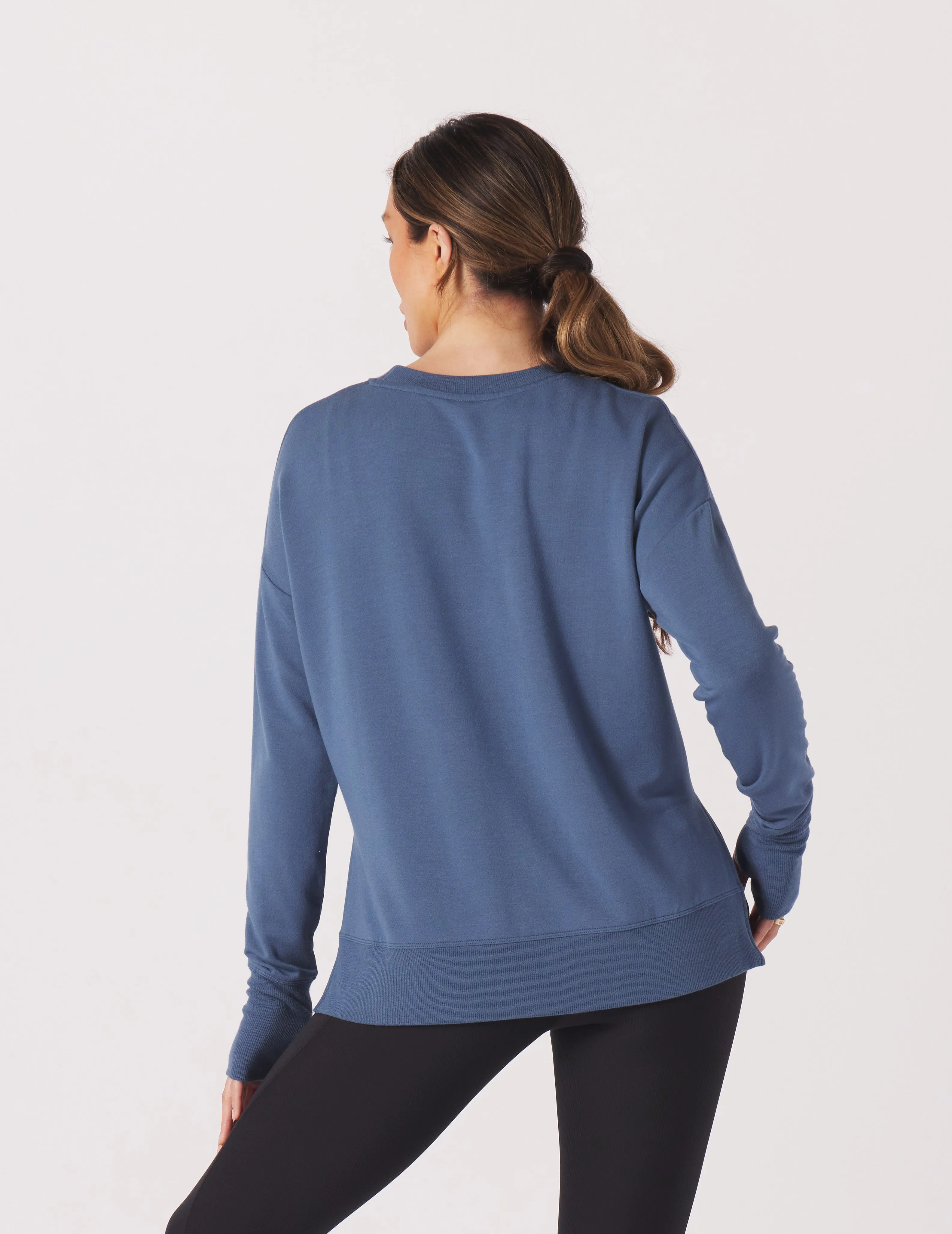 Lounge Long Sleeve: Washed Blue