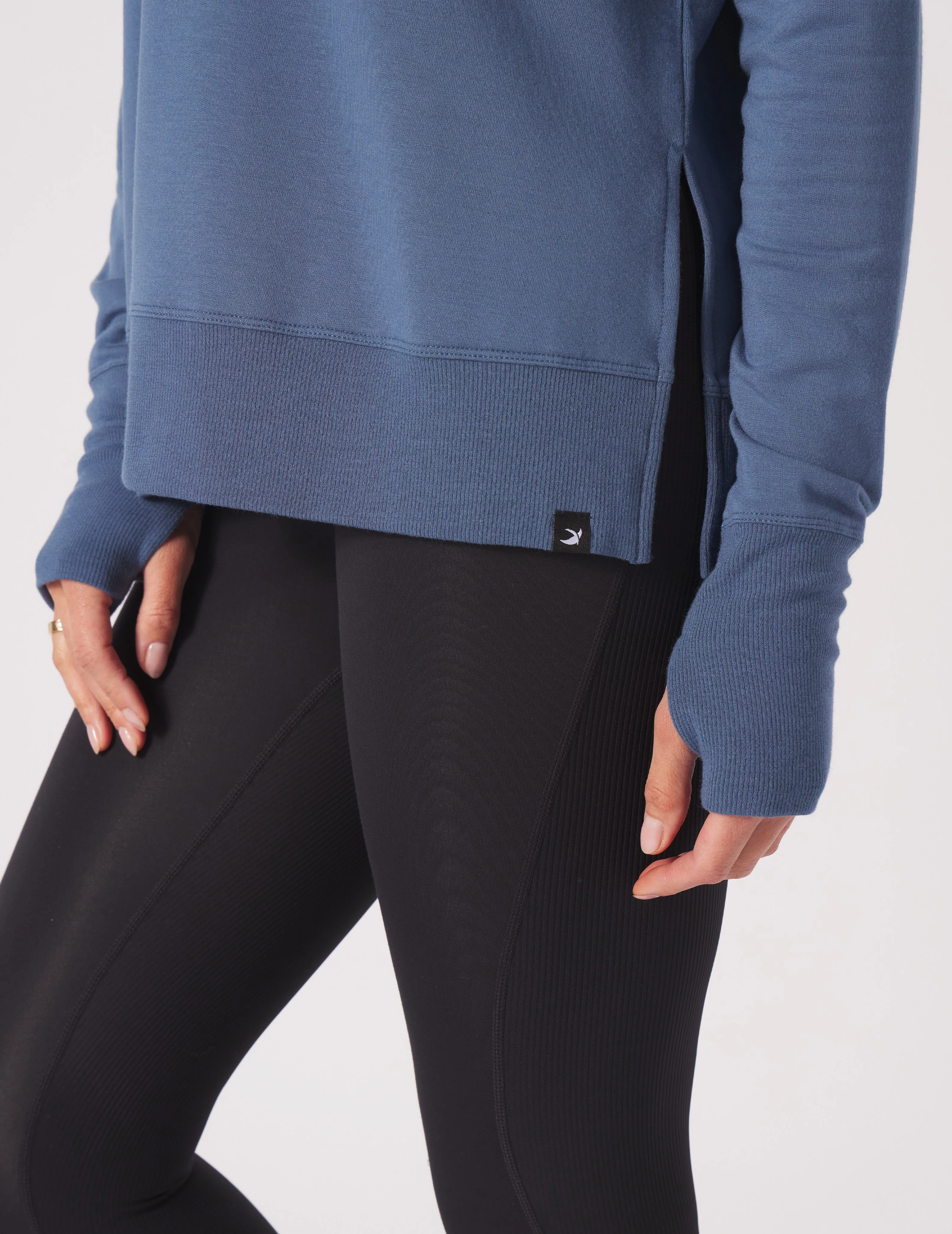 Lounge Long Sleeve: Washed Blue