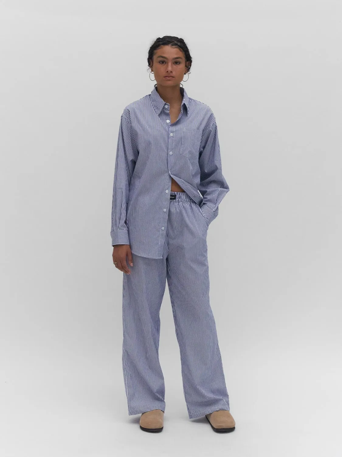 Lounge Pants Blue Stripe