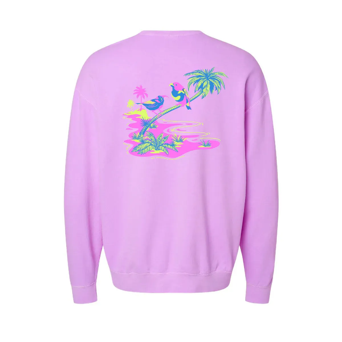 Love Birds Crewneck Neon Purple