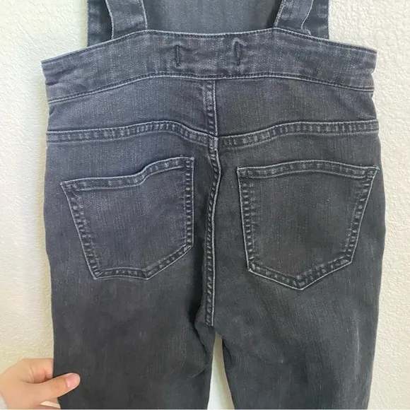 Madewell Black Skinny Overalls in Lunar Wash Size XXS