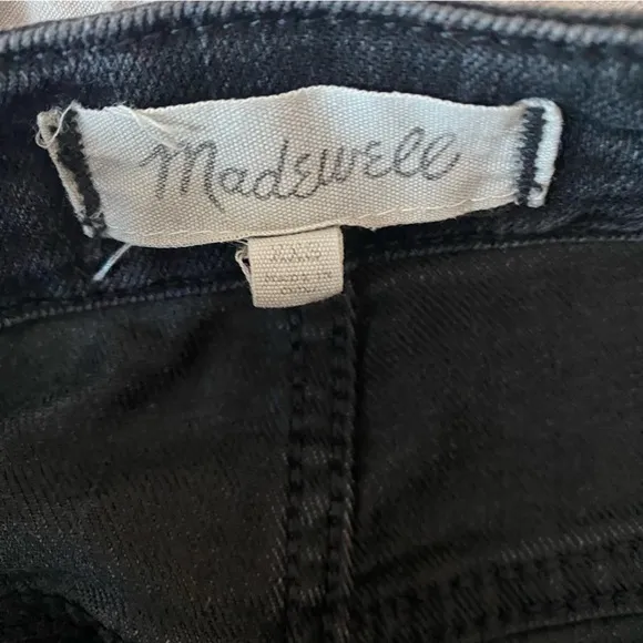 Madewell Black Skinny Overalls in Lunar Wash Size XXS
