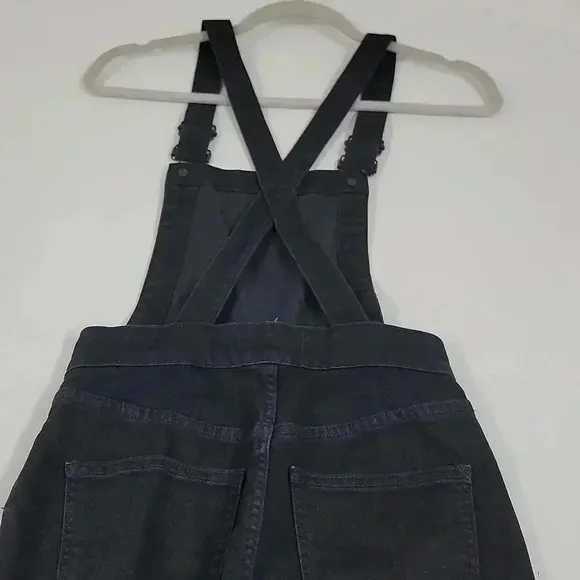 Madewell Cali Demi-Boot Overalls in Black Forest F6394