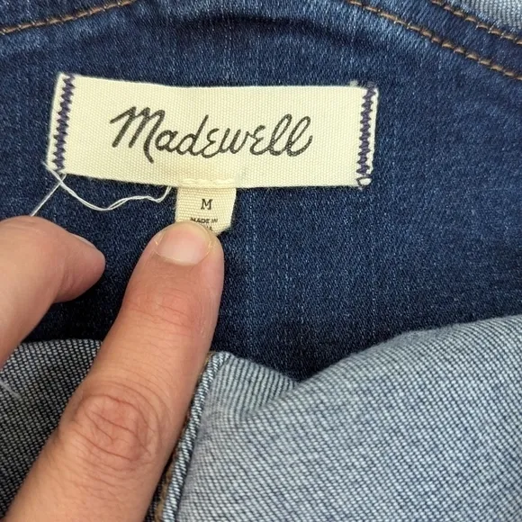 Madewell Roadster Blue Jean Overalls Size M