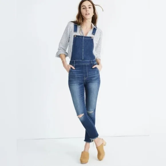Madewell Roadster Blue Jean Overalls Size M