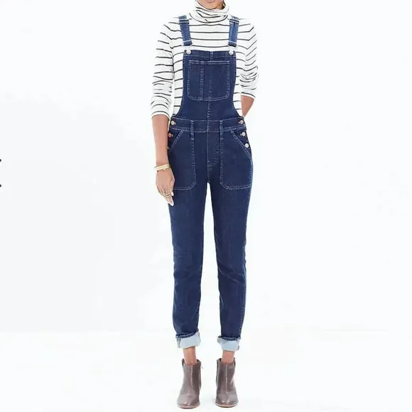 Madewell Skinny Denim Overalls in Judd Wash Size S