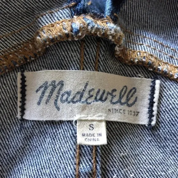 Madewell Skinny Denim Overalls in Judd Wash Size S