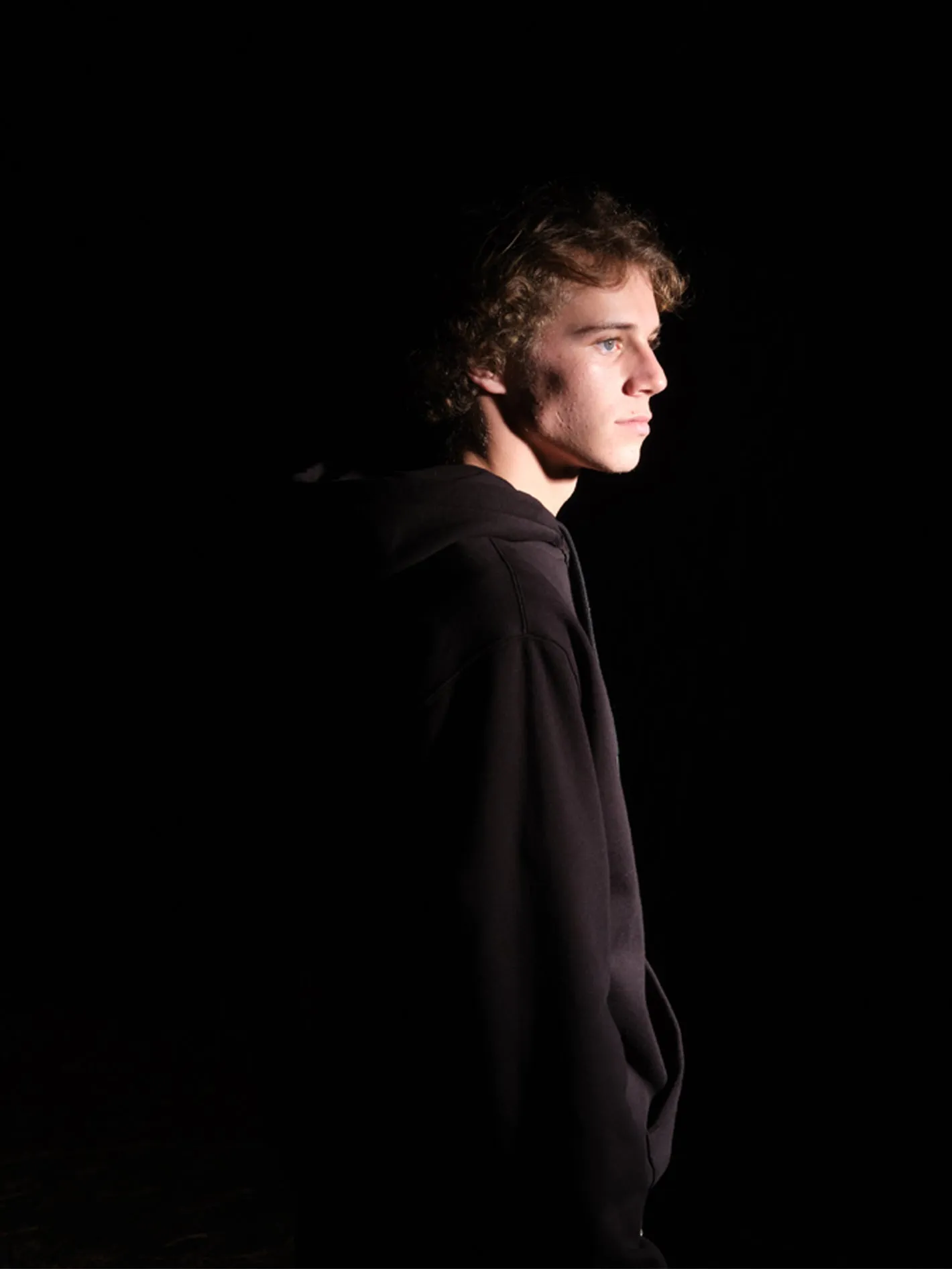 Max Sherman Kapuzenpullover - BLACK
