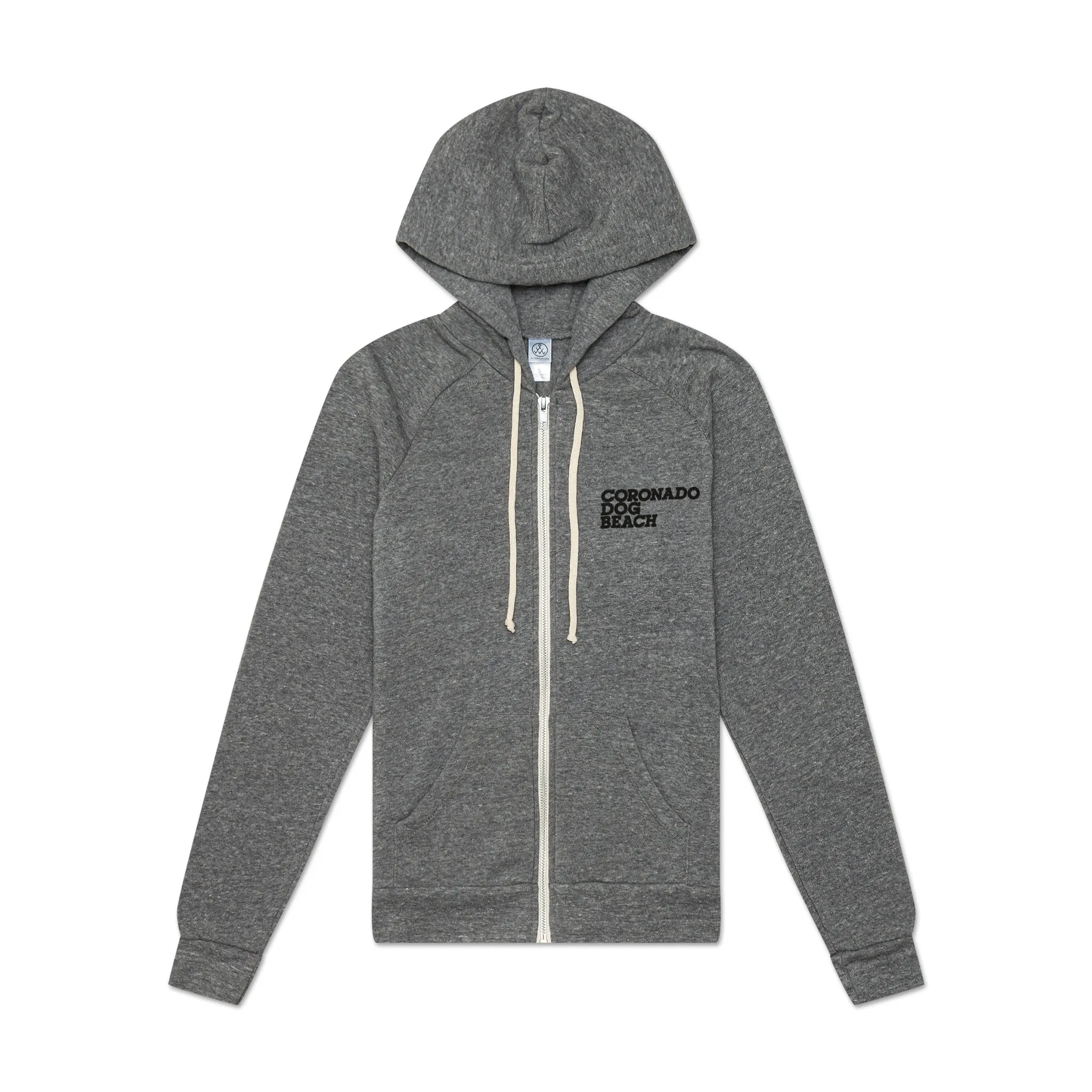 May Gray Tower 7 Zip Hoodie (Slim Fit)