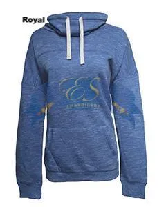 Melange Fleece Cowl Neck Sweatshirt
