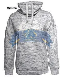 Melange Fleece Cowl Neck Sweatshirt