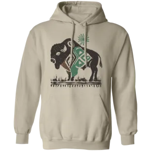 Men’s Bison Aztec Gildan Hoodie – Bold Southwestern Style