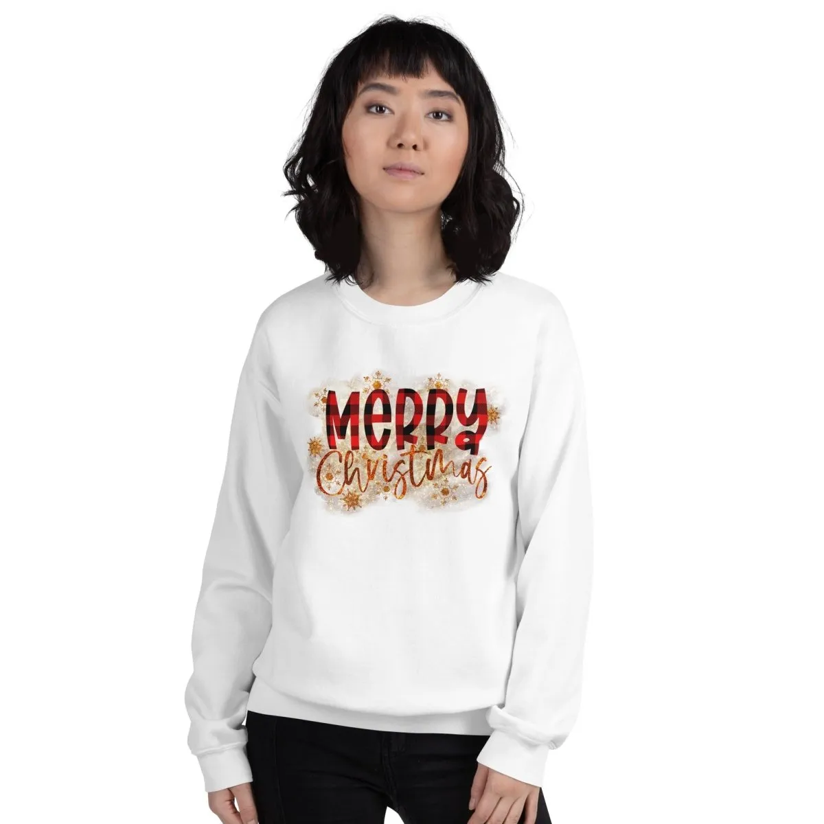 Merry Christmas Buffalo Plaid Sweatshirt