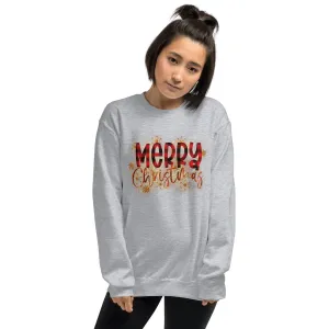 Merry Christmas Buffalo Plaid Sweatshirt