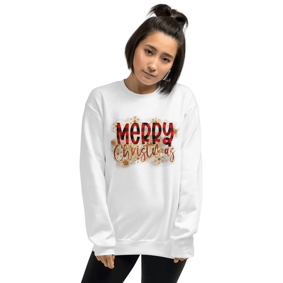 Merry Christmas Buffalo Plaid Sweatshirt