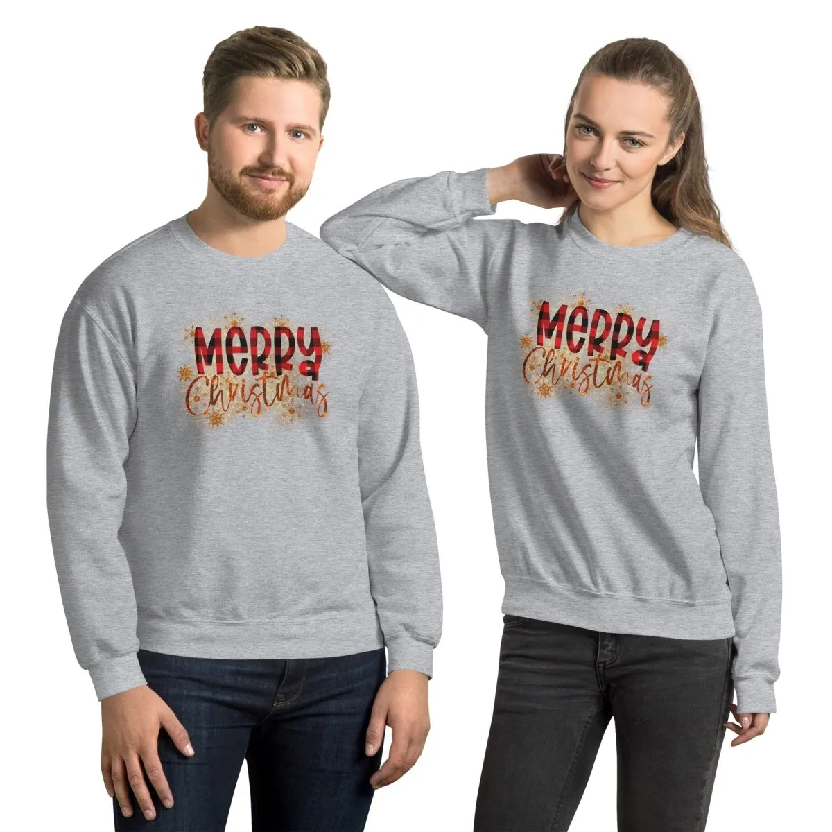 Merry Christmas Buffalo Plaid Sweatshirt