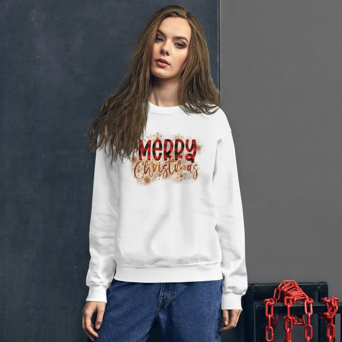 Merry Christmas Buffalo Plaid Sweatshirt