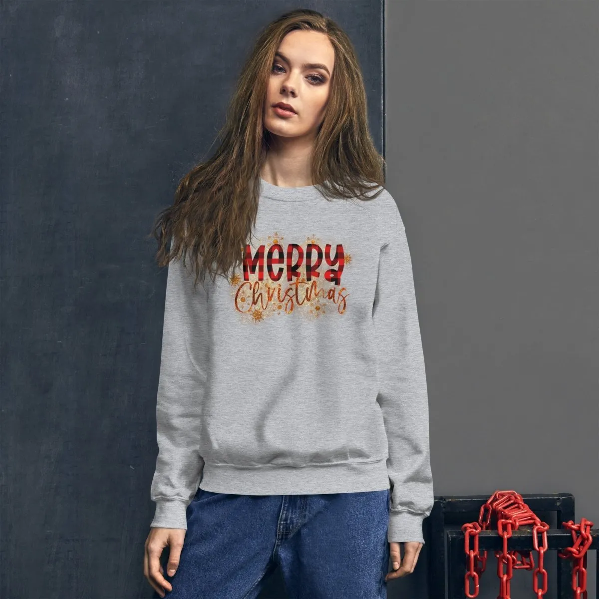 Merry Christmas Buffalo Plaid Sweatshirt