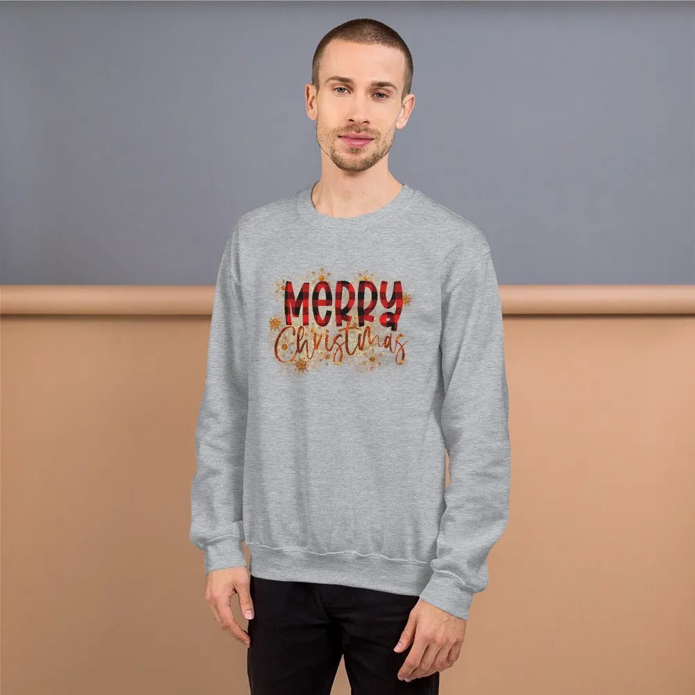 Merry Christmas Buffalo Plaid Sweatshirt
